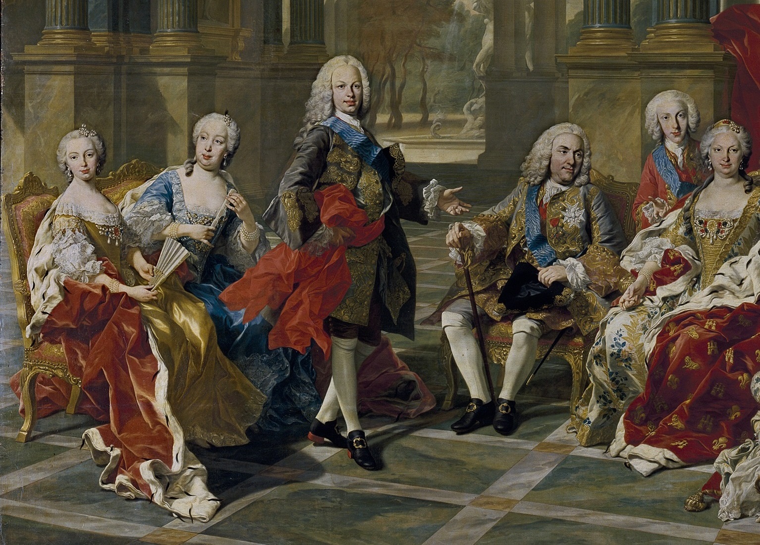 La familia de Felipe V de Van Loo