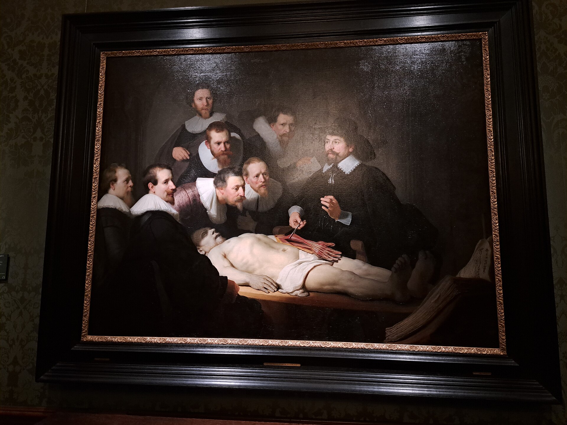 La lección de anatomía del doctor Tulp de Rembrandt