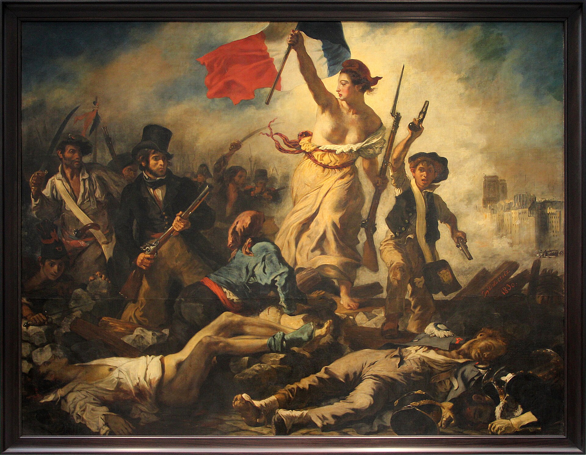 La Libertad guiando al pueblo de Delacroix