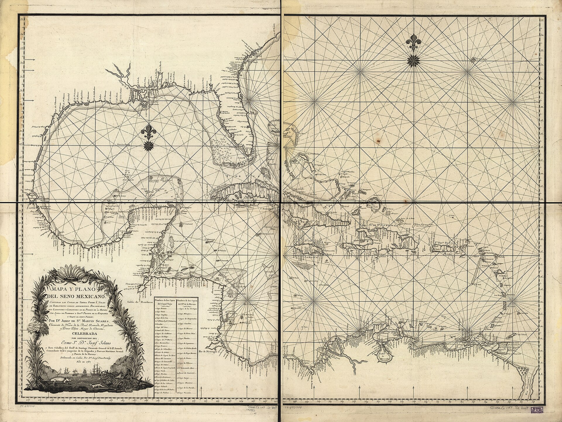 Mapa de la península ibérica de Guillaume Delisle