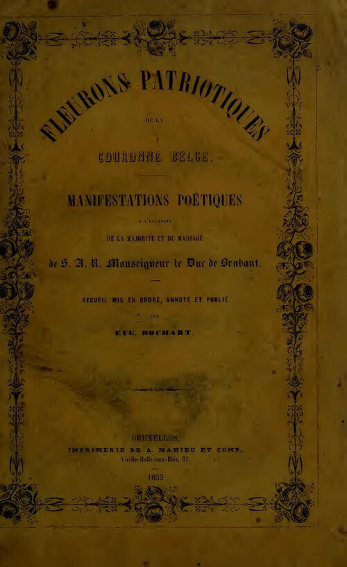 Moniteur belge: colección documental del año 1853