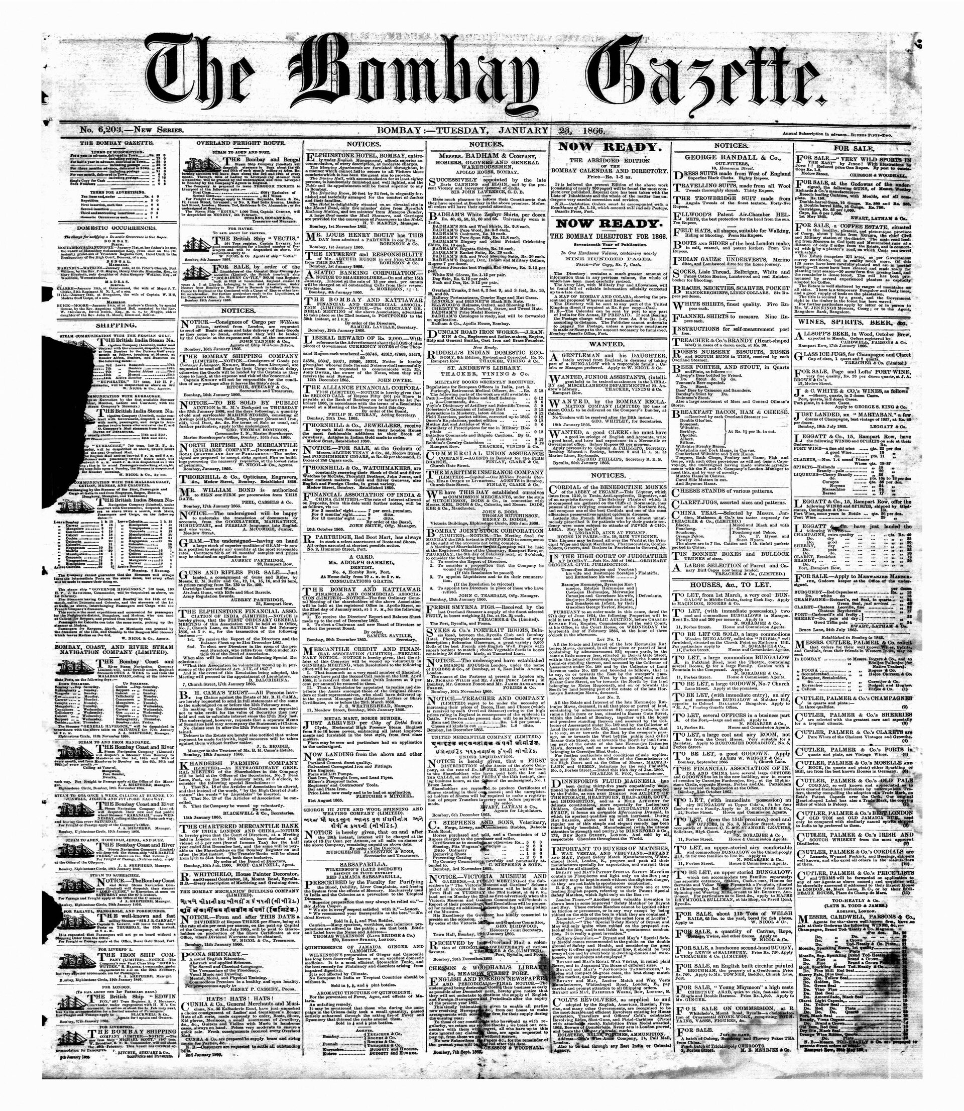 The Belfast Gazette: colección documental del año 1964