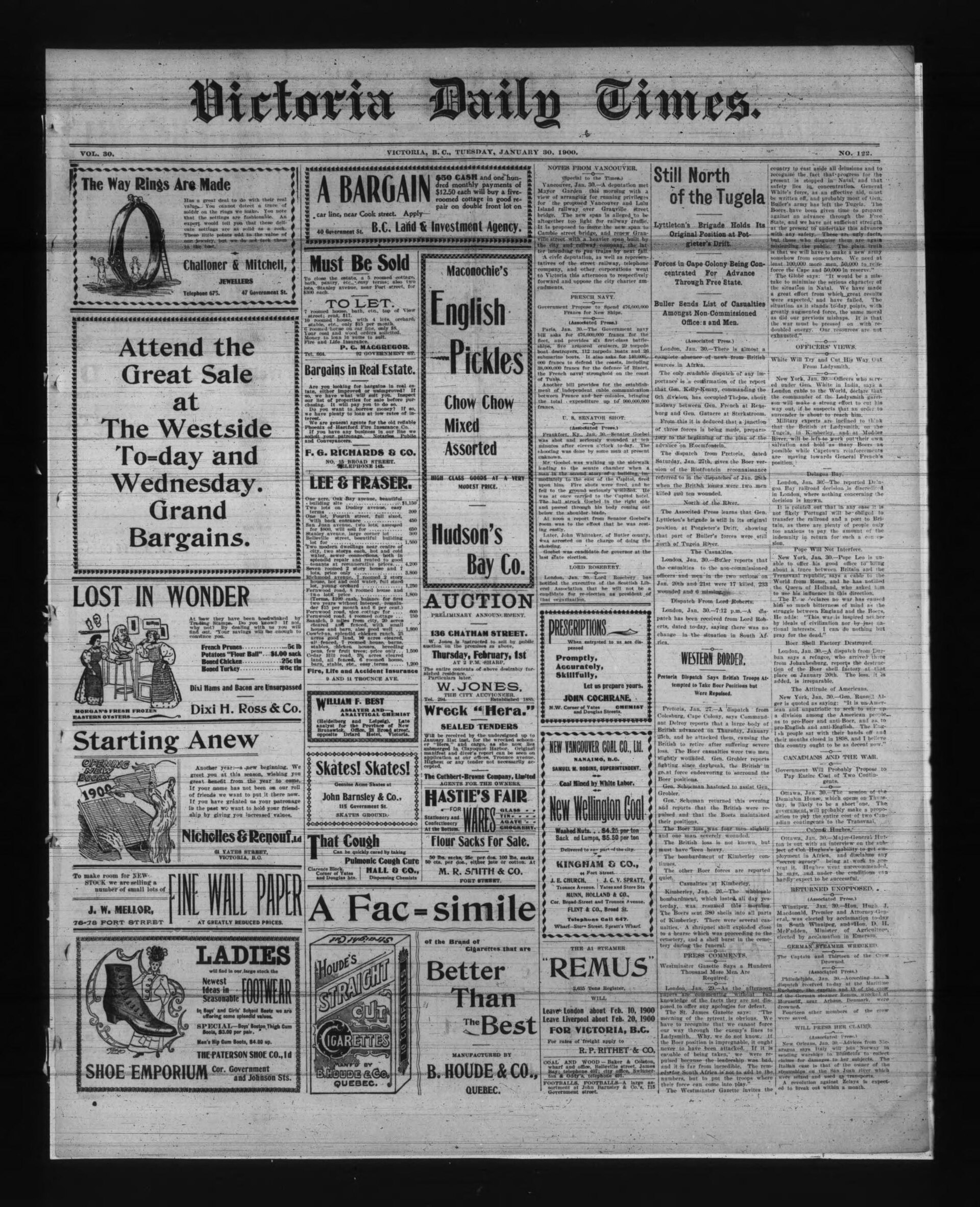 Victoria Government Gazette: colección documental del año 1900
