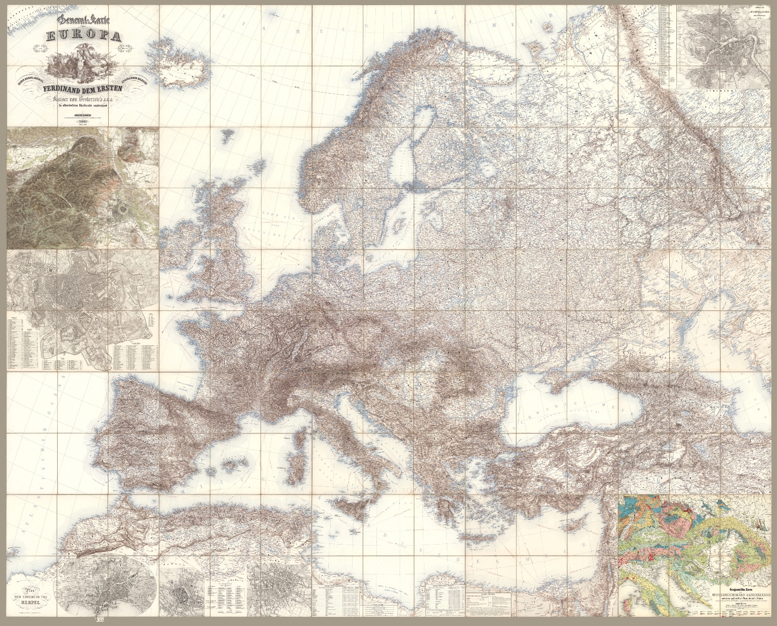 Red estratégica de pasos, puentes y cruces de Europa durante Europa napoleónica
