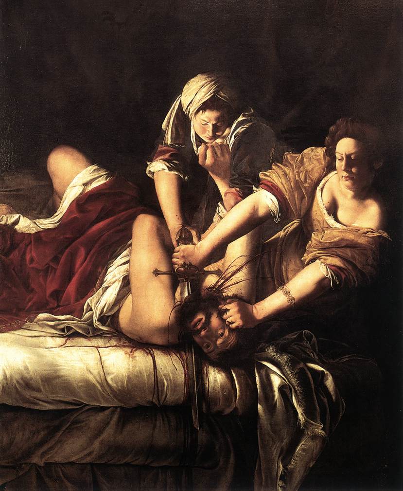 Guía de Judith decapitando a Holofernes — Artemisia Gentileschi