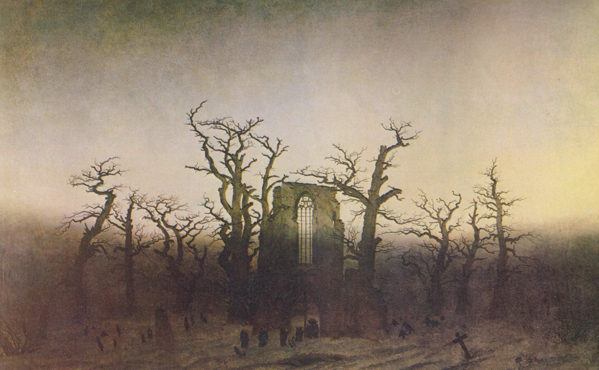 Guía de Abadía en el robledal — Caspar David Friedrich