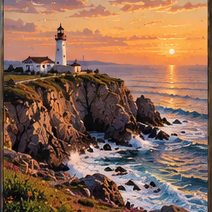 El faro del atardecer
