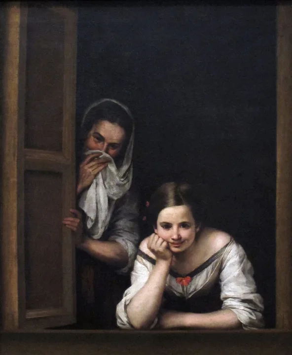 Dos mujeres en la ventana