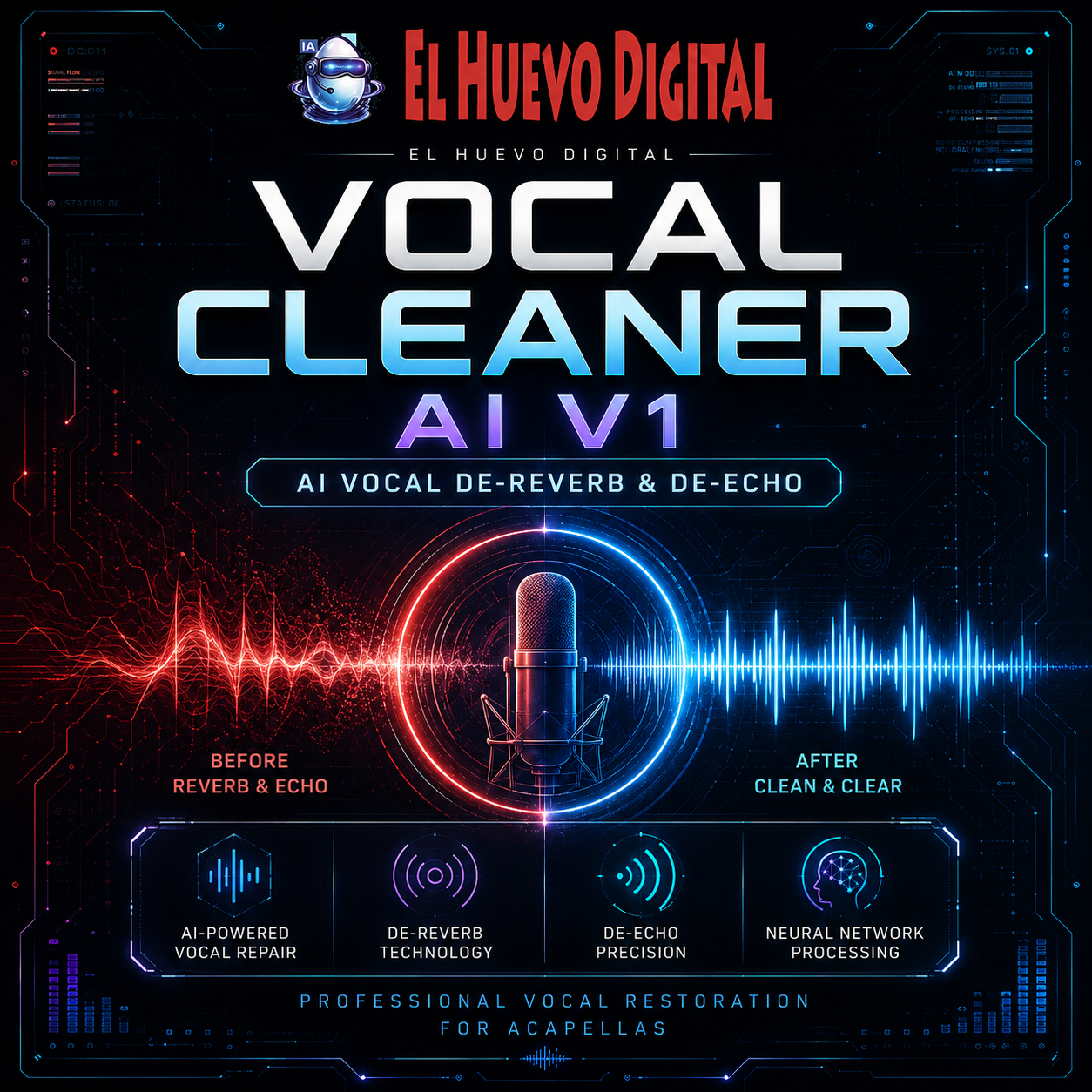 Vocal cleaner v1 - Eliminador de Reverberación
